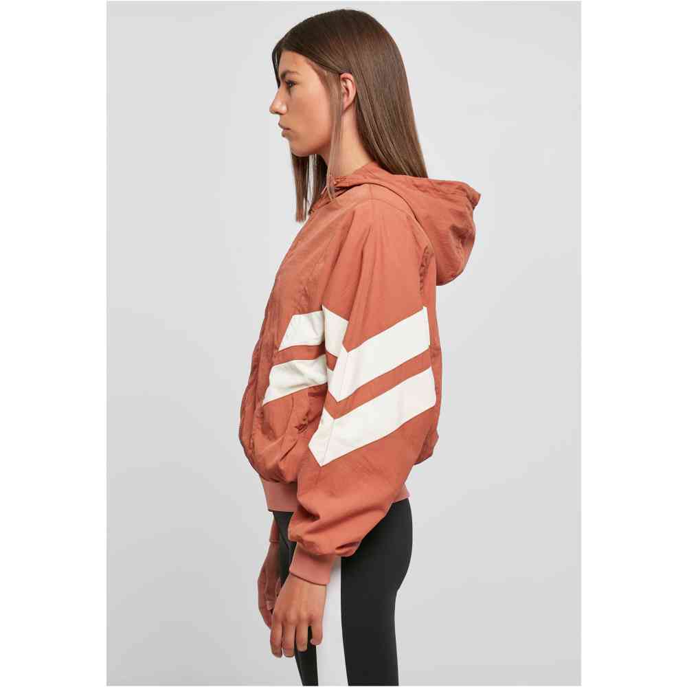 Urban Classics - Crinkle Batwing Jacket - Orange/Champagne